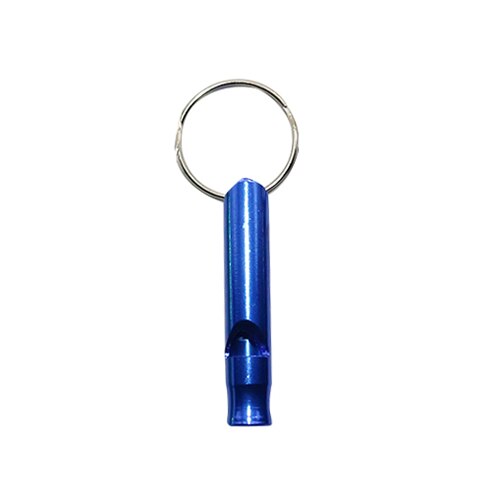 7 Pcs Aluminium Duif Training Fluitje Fluit Draagbare Sleutelhanger Verstelbare Fluitje Alarm Kat Hond Training Fluitje: Blauw