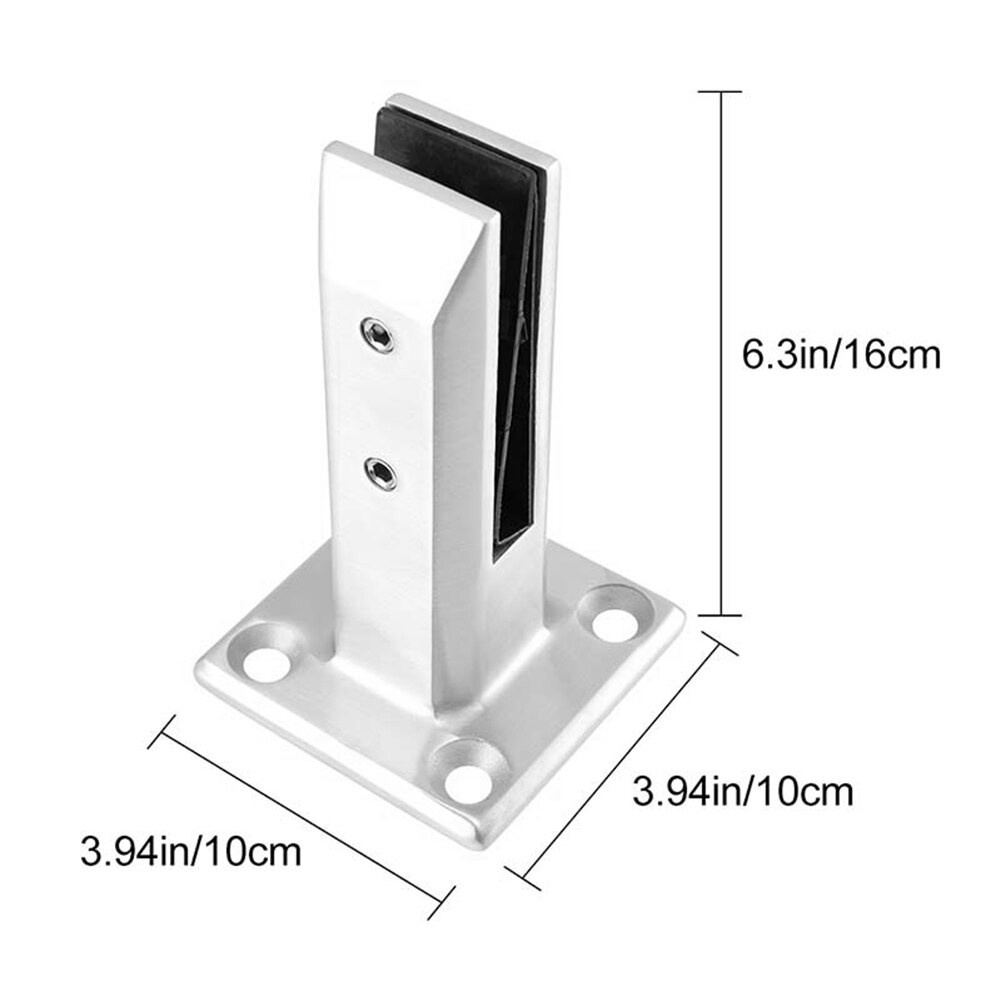 304 Stainless Steel Clamp Panel Glass Pool Fence Stair Support Faucet Balustrade Floor Deck Balustrade Rails Assembly Clamp