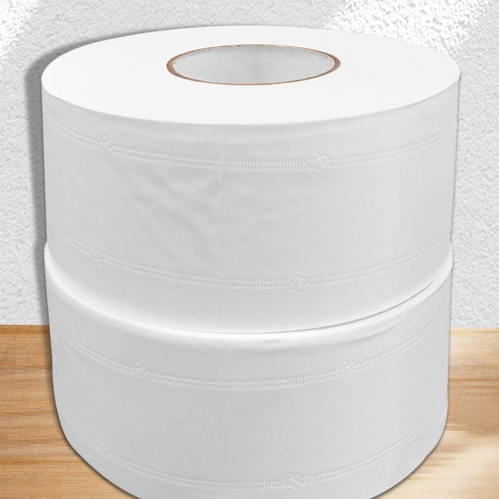 Rouleau Commercial papier grand rouleau papier pâte de bois rouleau papier ménage papier toilette hôtel serviettes en papier hygiénique 1 rouleau