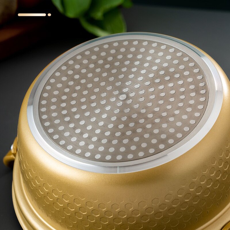 Soup Pot Household Small Cooking Pot Binaural Wooden Lid One Person Food Instant Noodle Bowl Cooking Milk Pots for Kitchen