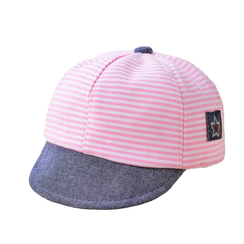 a rayas sombrero para bebé Linda gorra de béisbol de algodón para bebés de 6 a 20 meses, gorro para el sol de verano, primavera Otoño, gorra con visera