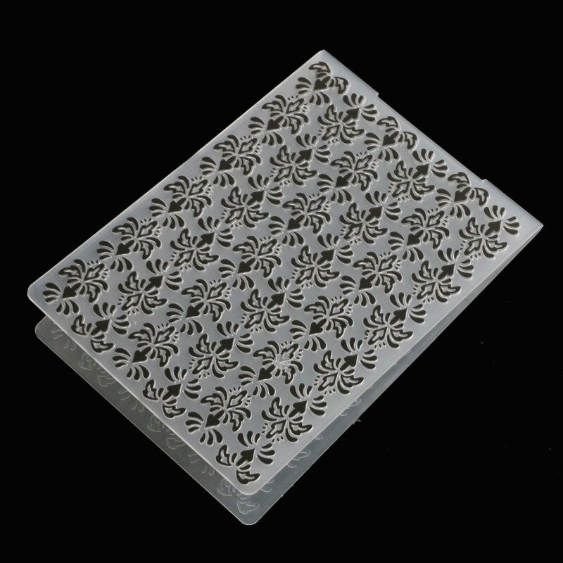 Heart Flower Lace Leaves Plastic Embossing Folders Stencils Template for DIY Paper Cards Album Scrapbooking Decoration: flower2