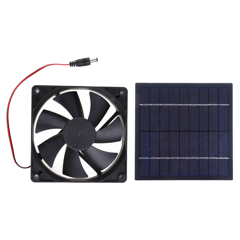 Mini Ventilator Solar Panel Powered Fan 20W Solar Exhaust Fan Air Extractor Solar Attic-Fan for Ventilates Exhaust