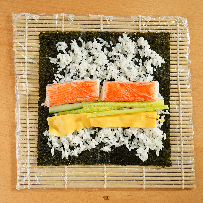 Bambu sushirulle miljövänlig fyrkantig matta gör-det-själv sushi rull köksverktyg handgjorda mat risbollform tillbehör