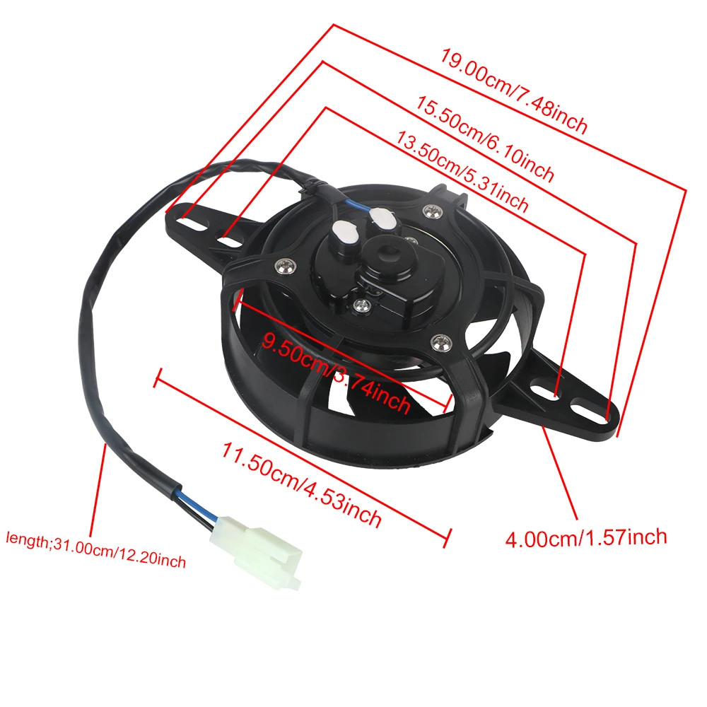 Enfriador de aceite para motor, radiador Universal automático, 200cc, 250cc para ATV, Quad, Kart, Motocross, piezas de motocicleta, ventilador de refrigeración