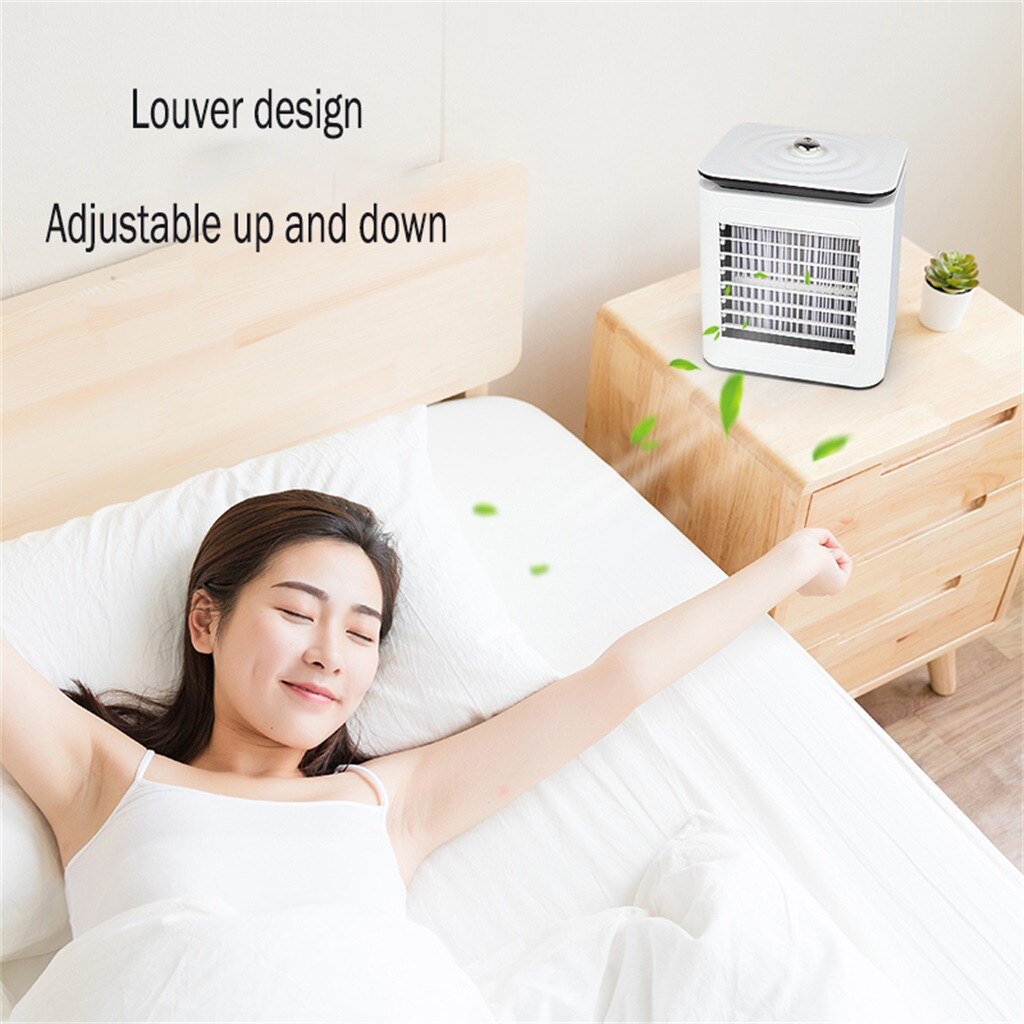 Mini Portable Air Conditioner Fan Portable Air Conditioner Conditioning Cooler Humidifier Purifier USB Desktop Air Cooler Fan g3