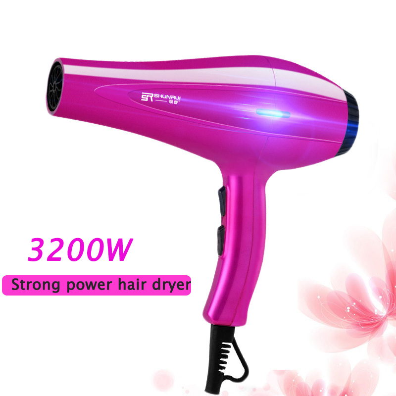 8 In 1 Hair Dryer Straightener Female Hair Drier Electric Strong 3200w Blowdryer Hairdressing Devices Comb 210v