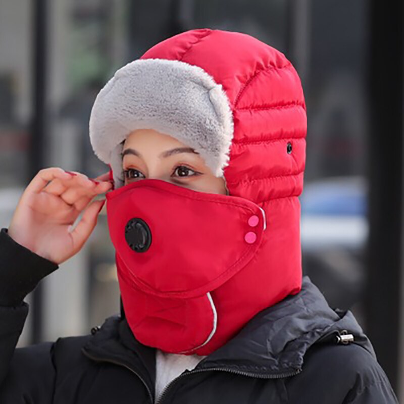 unisex Winter warm Neue Kappen Dicken Gläser Lei Feng Hüte Radfahren Winddicht Winter draussen Mittleren verändert Und Ältere Bomber hüte: 19
