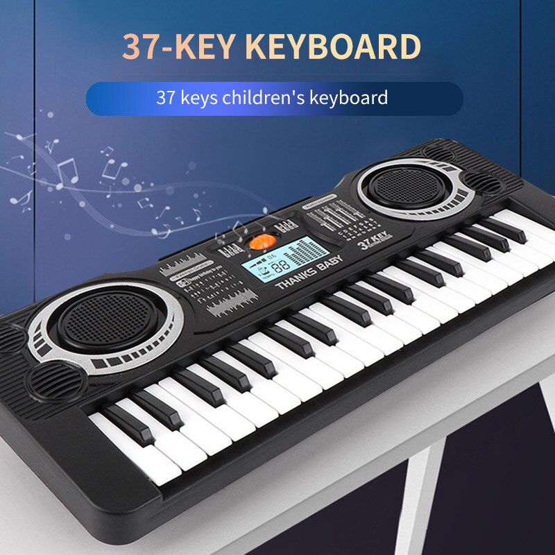 37 nøgler elektrisk klaver børn elektrisk nøglebræt klaver bærbar digital musik elektronisk tastatur musik læringslegetøj