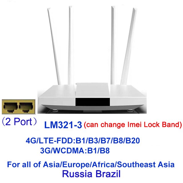 YIZLOAO 4G Wifi/Rang Extender Access Points Singnal Booster 150Mbps Mobile Hotspot Network Modem Wifi 3g 4g antenna Broadband: LM321-3