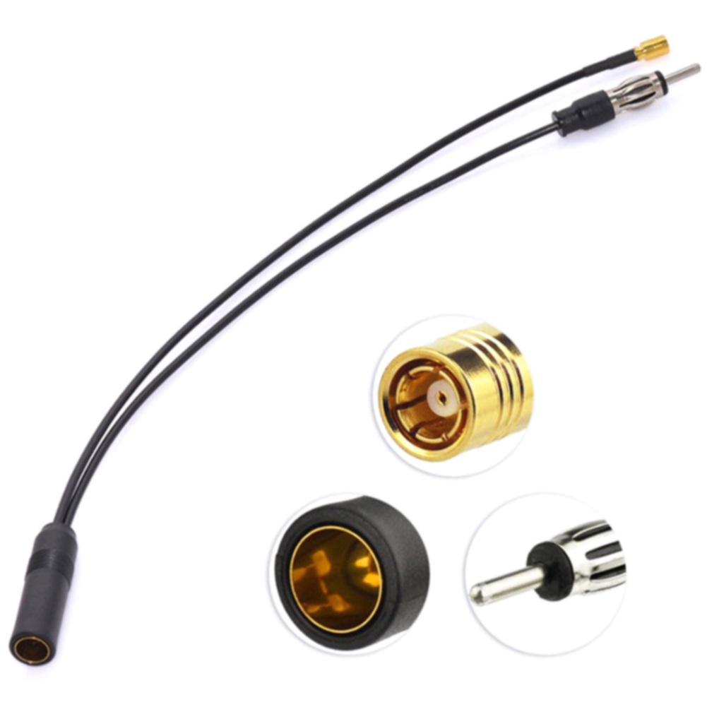 ENET Câble Antenne DAB/FM Autoradio - Adaptateur SMB Pour Radio Numérique Voiture