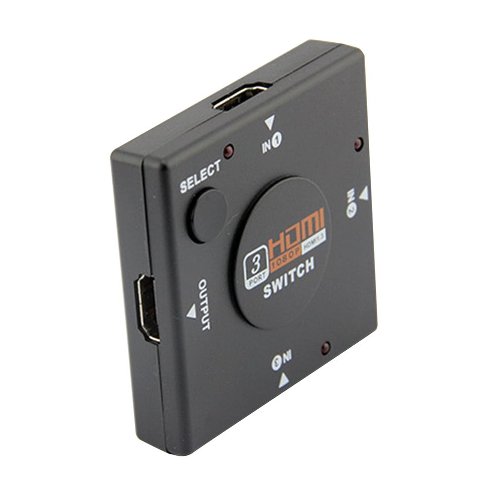 Hdmi Mini Switcher 3 Devices To 1 Tv Switch Box 3 Way Selector 1080P 3 In 1 Out Hdmi Splitter Support 3D