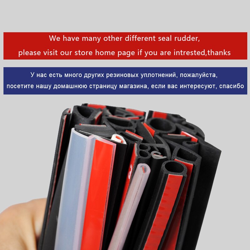 Kleine D Type Autodeur Strip Epdm Rubberen Afdichting Stickers Geluidsisolatie Anti-Dust Geluiddichte Auto Rubber Afdichting Voor auto