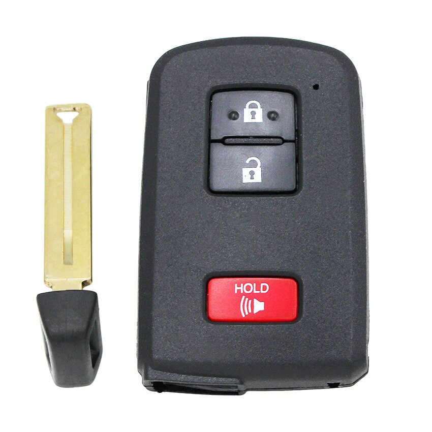 Carcasa de llave remota inteligente, carcasa de 2/3/4 botones Fob para Toyota Avalon Camry RAV4 con llave de emergencia