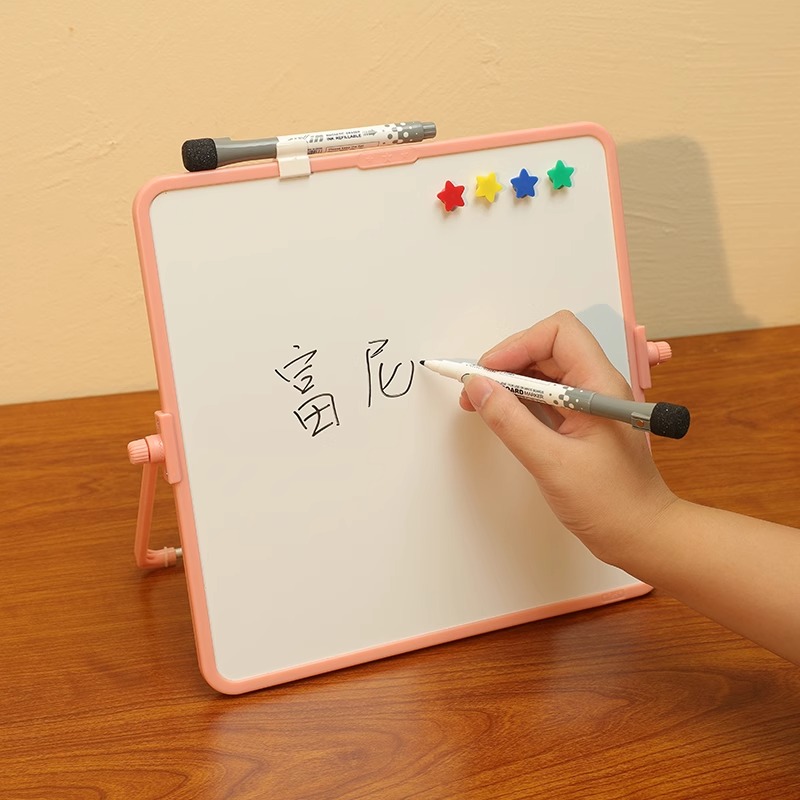 Funi Dubbelzijdig klein whiteboard Magnetisch uitwisbaar beugeltype Whiteboard Bureau Schrijfbord Hangend Educatief Graffiti Klein tekentafel Thuisbord Prikbord Tafel Notitiebord Uitwisbaar