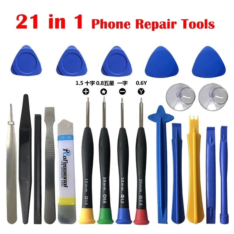 8 in 1 Reparatur Werkzeug Bausatz Für iphone 5 5s 5c 6 6s Plus Telefon Schraubendreher Öffnung einstellen für iPhone 7 7 Plus 8 8 Plus X XS XR XS Max: 21 in 1