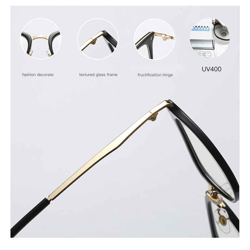 Montura de gafas blancas de lujo para mujer, gafas cuadradas de , montura transparente, lentes para miopía, gafas empotradas de de , gafas decorativas