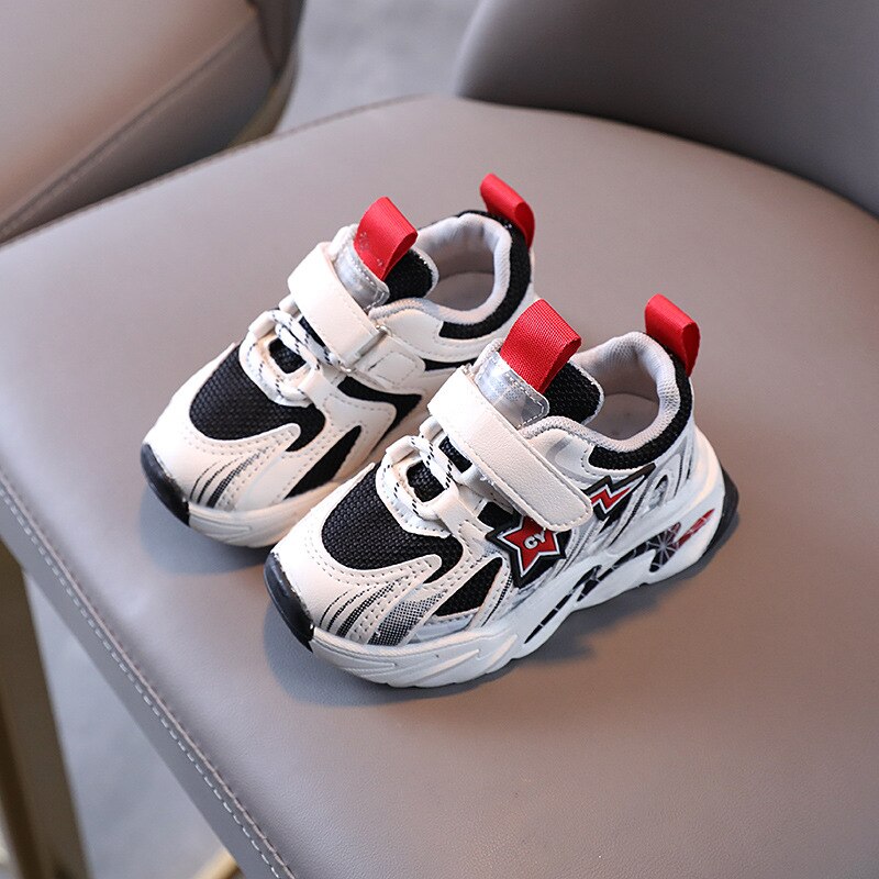 Children Sports Shoes Girls Autumn Style Breathable Air-mesh Shoes Boy Sneakers Baby Soft Soled Shoes Non-slip