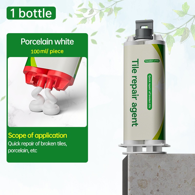 Tile Repair Glue AB Adhesive Ceramic Marble Floor Tile Toilet Washbasin Repair Glue Crack Repair Caulk Glue: Beige