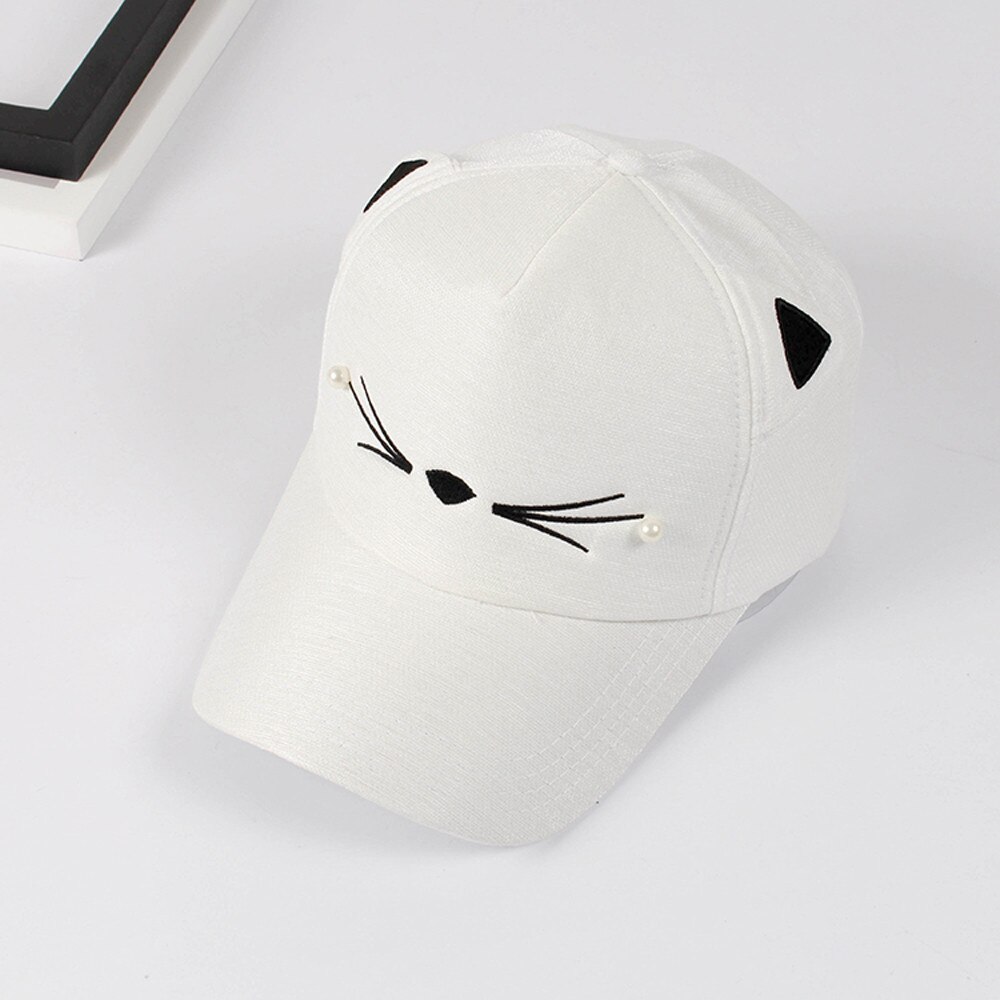 Baseballpet dames heren student unisex zomer schattige kattenoren klep pet verstelbare outdoor snapback hiphop zonnepetten