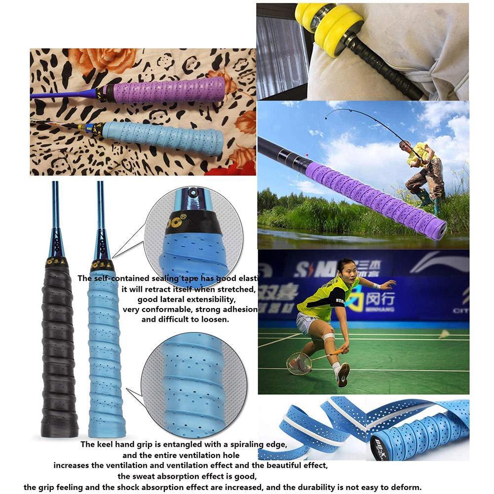 1.1m anti-slip åndbar sport over grip svedbånd over tennis tape greb til badminton cykelketcher greb badminton tenn  o7 k 9