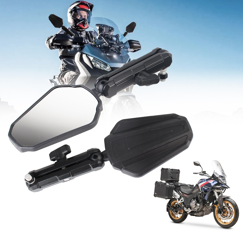 Offroad Adventure Universele Motorfiets Achteruitkijkspiegels Brede Zijspiegels Motoraccessoires Opvouwbaar Opvouwbaar
