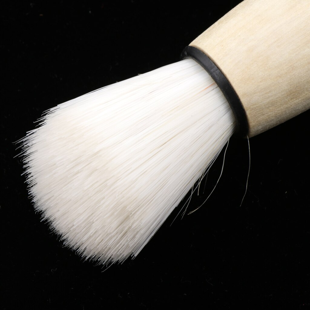 Wooden Handle Bristle Hair Shaving Brush | Salon Hair Cutting Neck Duster Brush