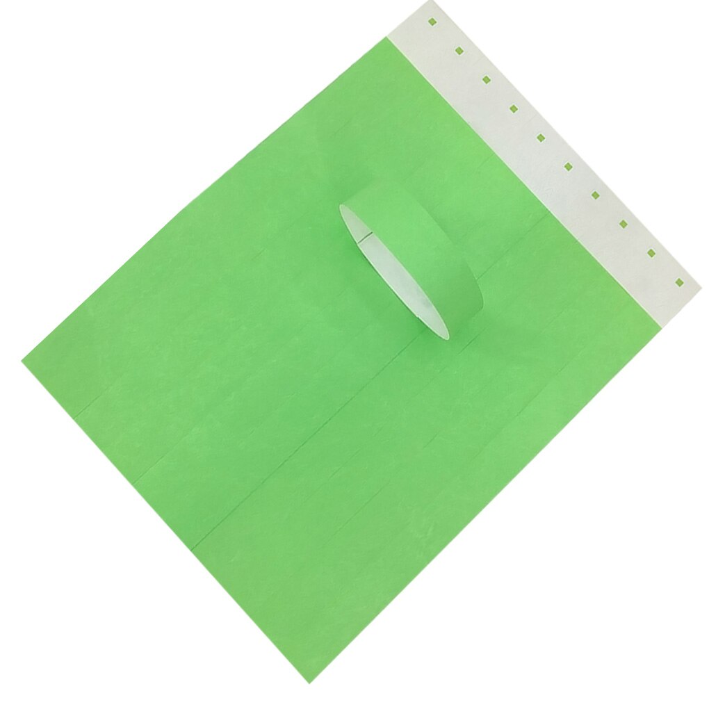 100Pcs/set Waterproof Disposable Events Wristbands Non-woven Fabric Paper Wristbands Amusement Park Admission Ticket