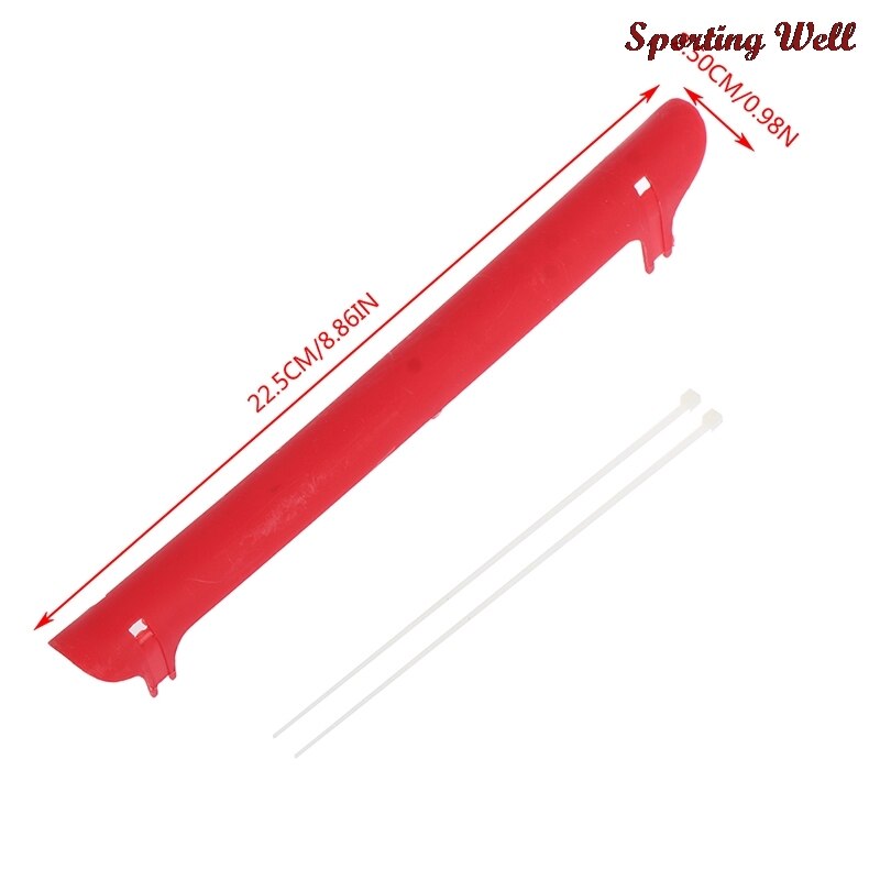 Protector de cadena para bicicleta, Protector de cadena de plástico colorido para ciclismo, Protector de marco de cuidado, piezas de ciclismo, 1 ud.: Rojo