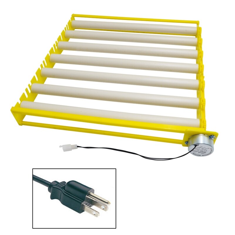 Automatyczna obracarka robić jaj obrotowych 360 stopni taca rolkowa kaczka przepiórka ptak drób jaja wylęgowe inkubator narzędzie robić inkubacji gospodarstwa: 42-110V-US