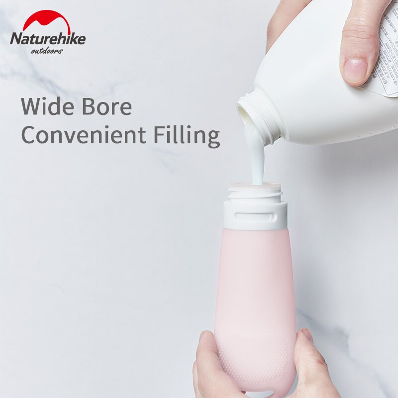 Naturehike 89ml silikonpåfyllningsflaska utomhus portabel dam/män duschschampogel lätt liten emulsionspåfyllningsflaska företag