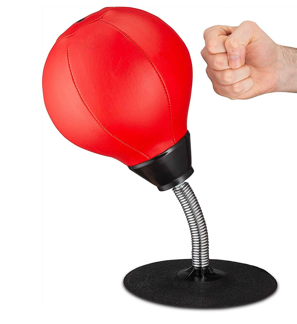PU Desktop Boxing Ball Stress Relief Fighting Speed Reflex Training Punch Ball for Muay Tai MMA Exercise Boxing Sports Equipment