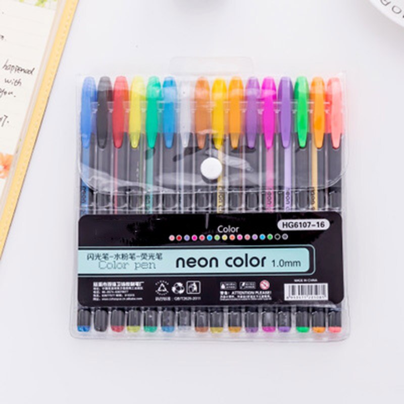 Multi-farbe einstellen-stift gouache Textmarker büro lernen zeichnung farbe kreide: 16 Farben