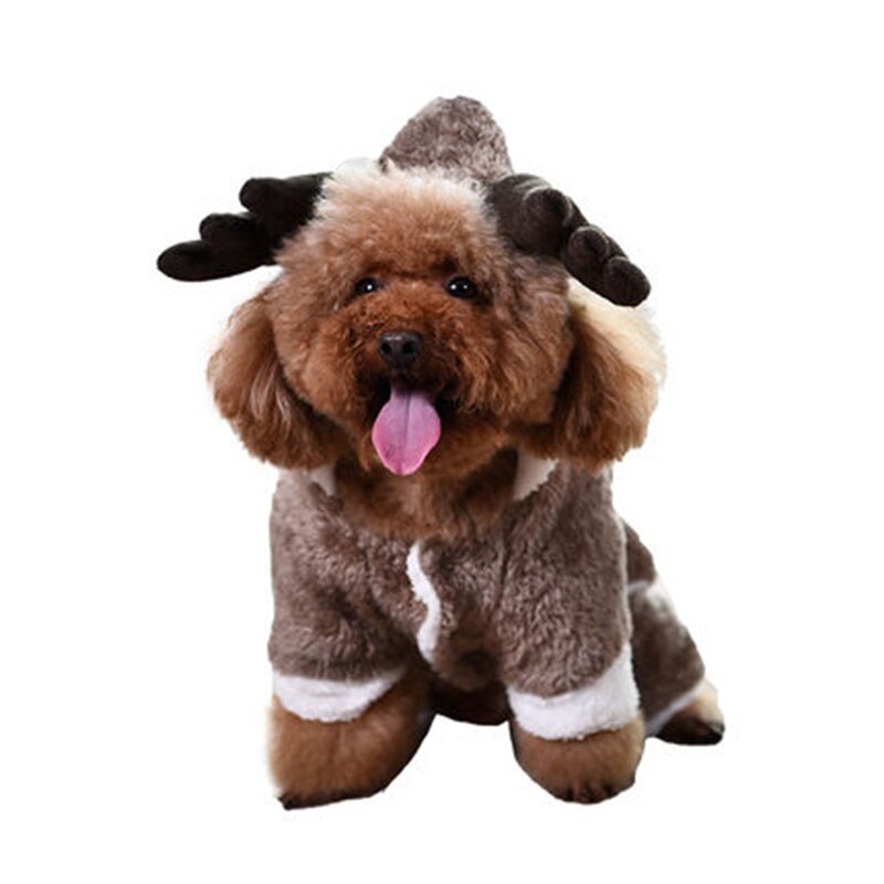 Sällskapshund fleece kläder höst vinter kläder för samll hund tyg jul dräkt jumpsuit valp kappa jacka chihuahua mops clot