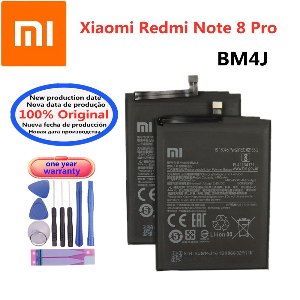 BM4J BN55 Original Battery BN53 BN54 BN46 For Xiaomi Redmi Note 9 9Pro 8 Pro 8pro 8T 9S 10 Pro 10Pro 10X 8Pro / Redmi 7 9: green
