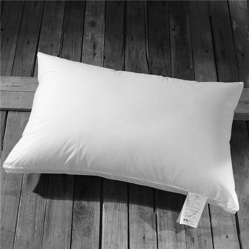 Claroom, almohada súper suave estilo japonés de poliéster/plumas de ganso blancas, almohadas para dormir, AC12 #