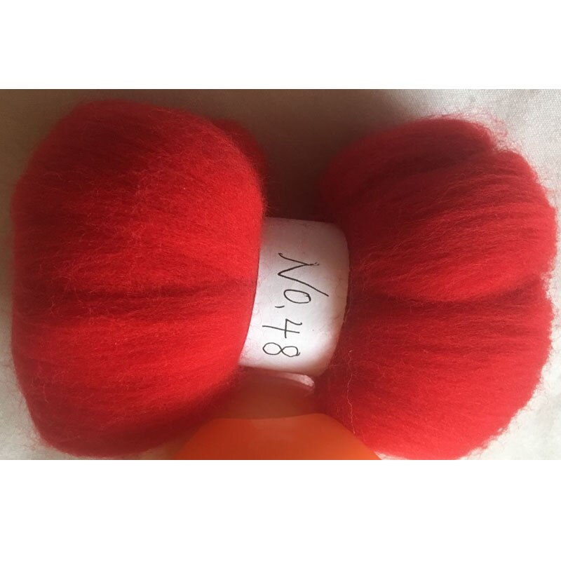 WFPFBEC 70 s Australië GEKAMD 100% WOL fiber merino diy wol voor neddles vilten 50g 100g 200g 300g 500g NR 48: 50g