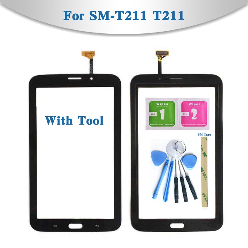 For Samsung Galaxy Tab 3 7.0 SM-T210 T210 and SM-T211 T211 Tablet Touch Screen Digitizer Sensor Front Outer Glass Lens Panel