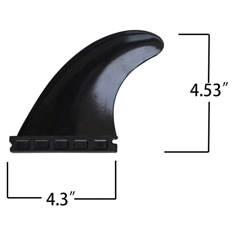 Elos -3 -teiliges surfbrett-finnen-set, softtop-surfbrett-finnen, schaumstoff-surfbrett-zubehör für surfbegeisterte