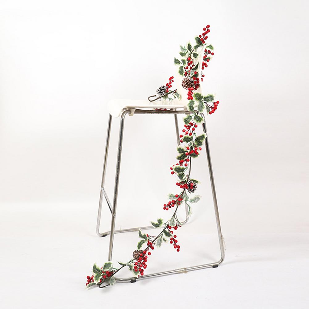 Christmas Garland Simulation Red Berry Pendant Wreath Decoration Party Supplies Dekoration Farmhouse Decor