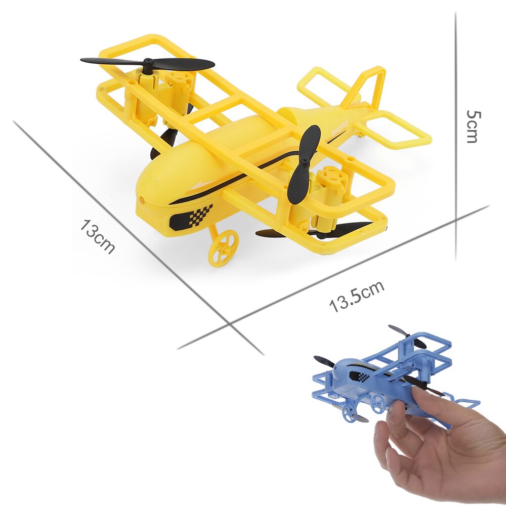 JJRC H95 RC Plane Mini Airplane Altitude Hold Function Auto Hover Headless Mode 360 Rotation One Button Takeoff Outdoor Toy