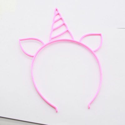 6 pçs unicórnio bandana bebê menina acessórios de cabelo headbands para meninas festa decoração do chuveiro do bebê festa festiva suprimentos do bebê presentes: 6pcs rose red