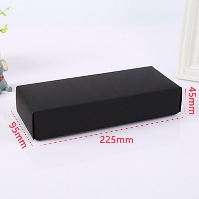 Packing Box With Lid Black White Card Kraft Paper Box Solid Color Folding Box For Valentine'S Day Birthday Party Wedding: 01