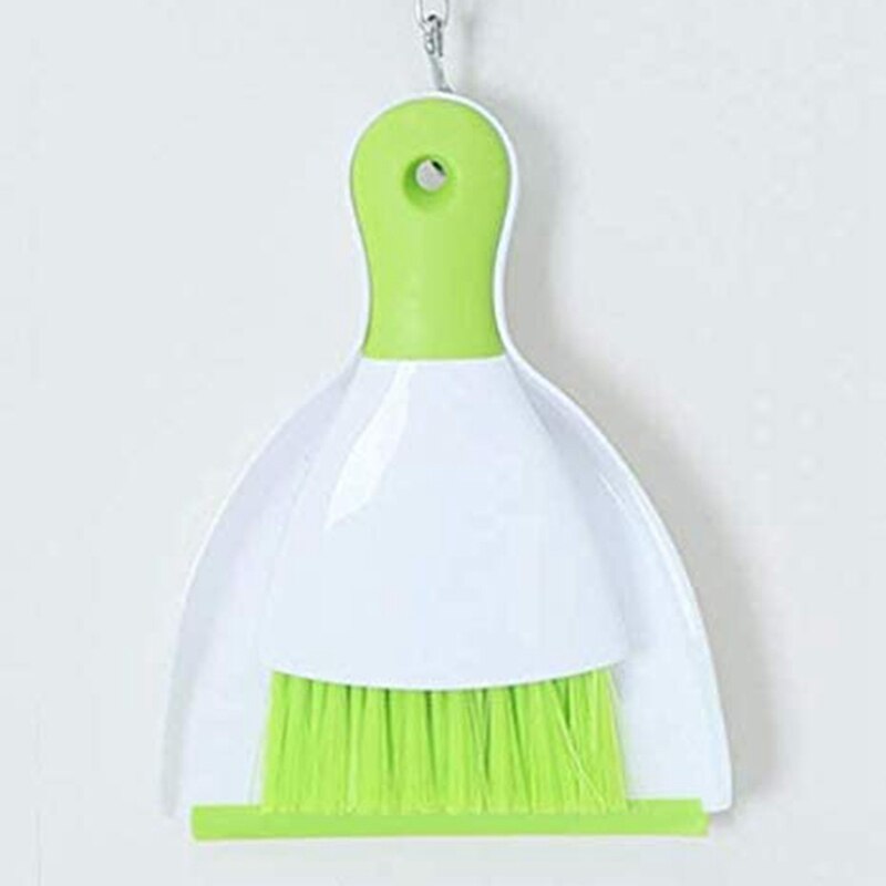 Amosfun Mini Dustpan And Brush Set - Small Broom For Desk & Countertop Cleaning