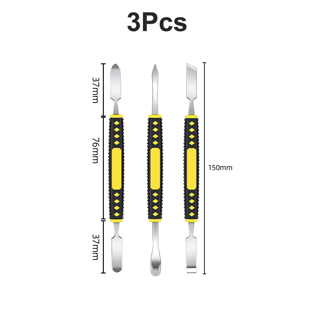 Universele Mobiele Telefoon Reparatie Opening Tool Mini Metal Spudger Crowbar Kit Voor Telefoon Laptop Elektronische Scherm Reparatie Tool Koevoet: 3 Pcs Upgrade