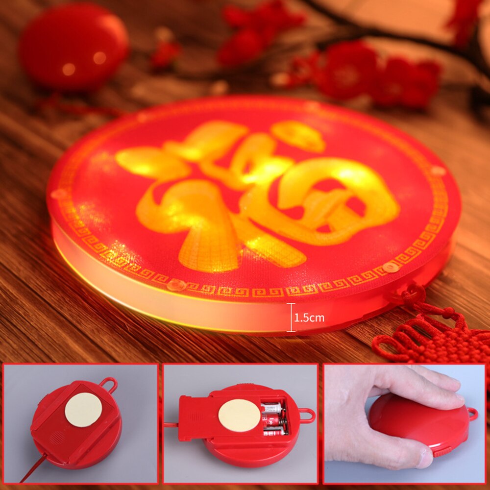 Chinese Lantern Light China Year Decorations Spring Festival Glowing Lanterns For Happy Year Dancing Props