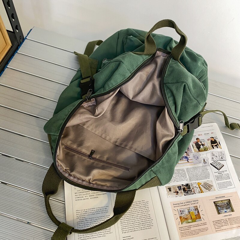Vintage Cool Canvas Backpack Unisex Casual Young Girl Boy For Teenage Girls 2022 College Student Travel School Bags Women