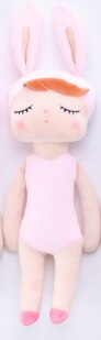 Metoo juguetes de peluche vestir a muñecas Angela con muñeca con vestido de conejo lindo ensueño chica para niños Dressup muñeca: violet