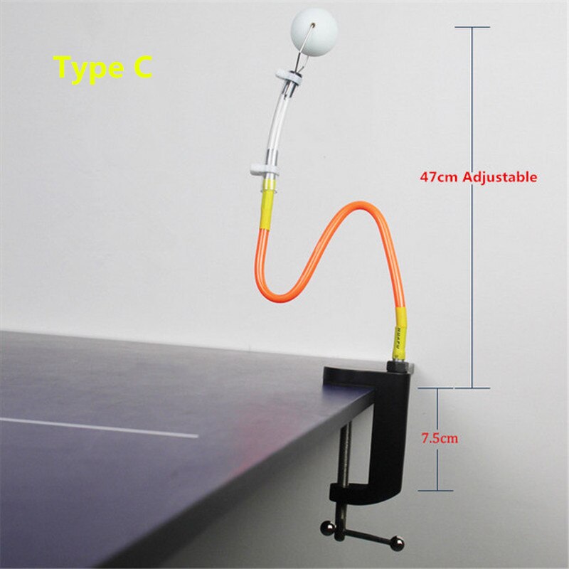 Huieson Table Tennis Robot - Clamp Type - Quick Rebound - Training Machine for Stroking & Step Movement: Type C