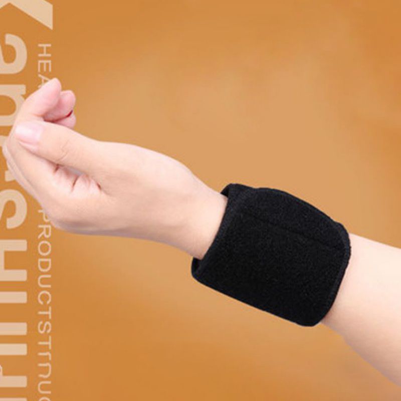 AOLIKES 1 Paar Verstelbare zelfverhitting Toermalijn Magneet Polssteun Bandjes Wraps Sport Polsbandje Warm Pols Band Voor Gym